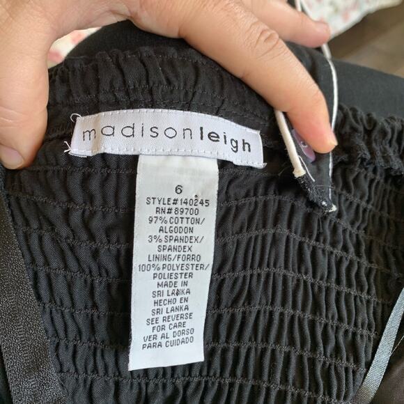 Madison Leigh Black Dress, Size 6 - Picture 6 of 7